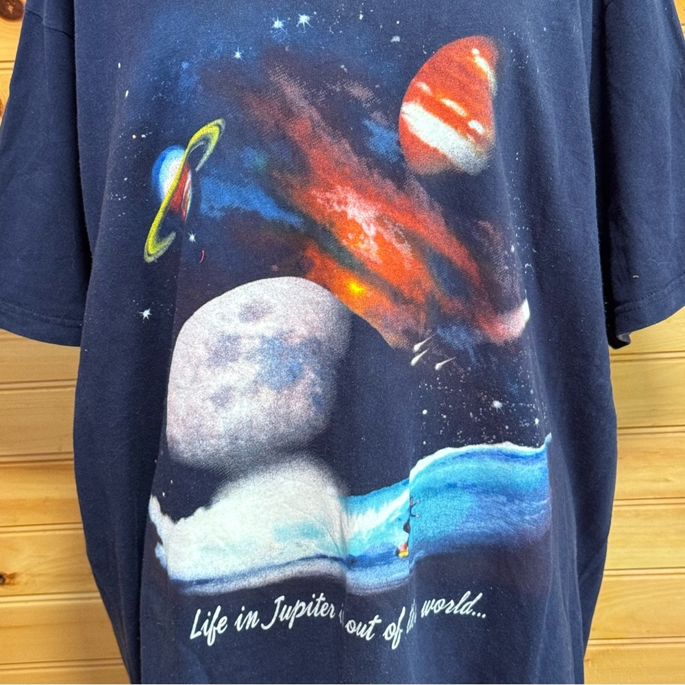 Fruit of the Loom Men’s Space “Life in Jupiter” Blue Tee Size XL - Picture 7 of 7
